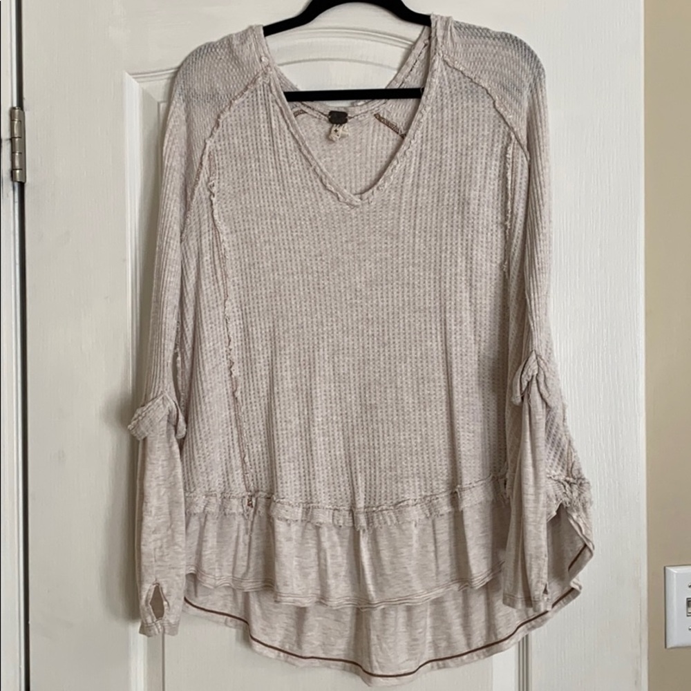 Free People thermal boho top